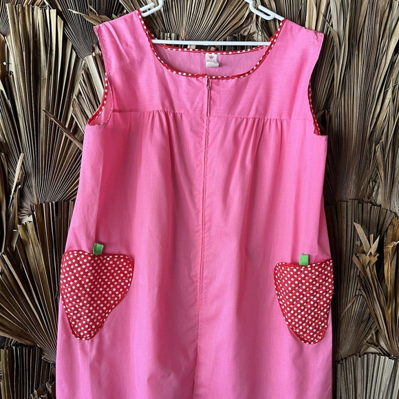Vintage Dresses & Skirts - Vintage Pink Strawberry House Dress size 2XL